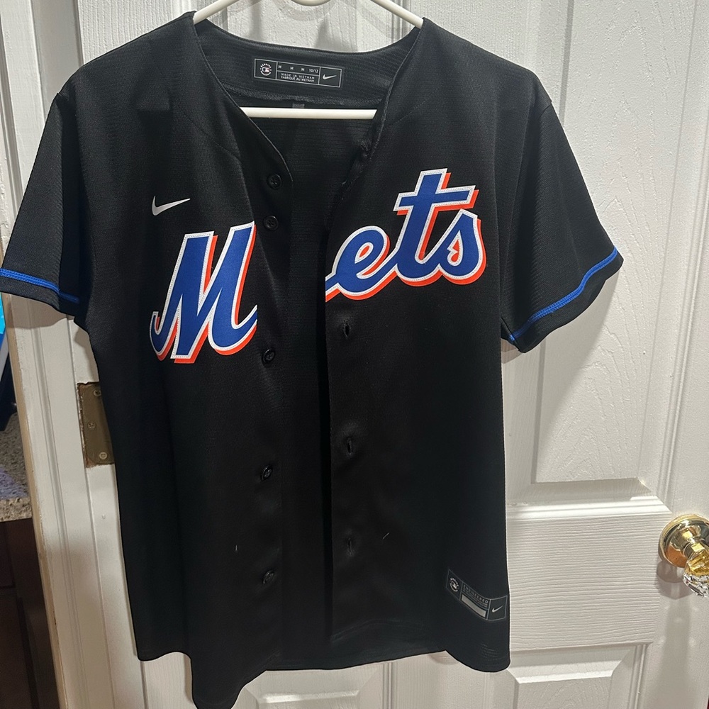 Nike Black Mets Jersey Max Scherzer